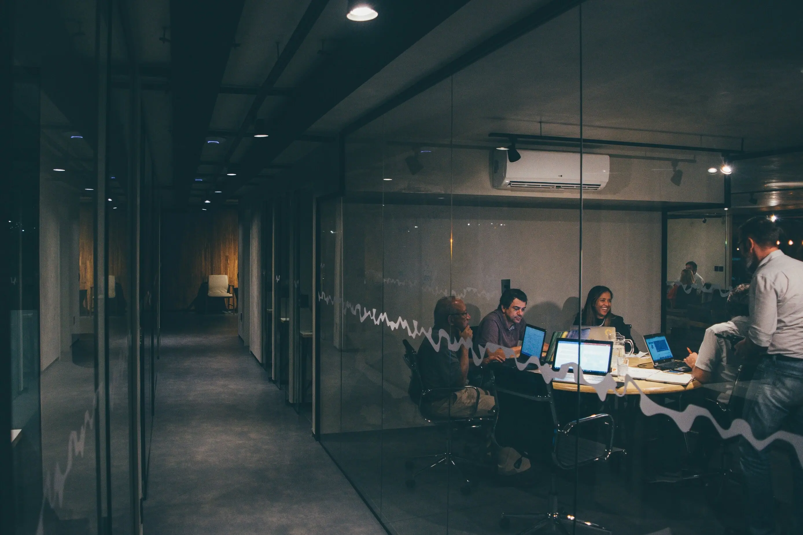 team working on a project